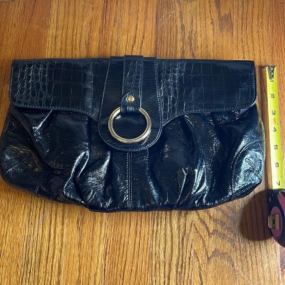 Express Large Black Clutch